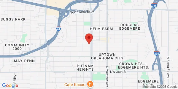 Map of 4215 N Classen Ste 103 Oklahoma City, OK 73118