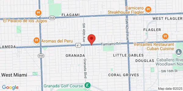 Map of 4800 SW 8th St Coral Gables, FL 33134