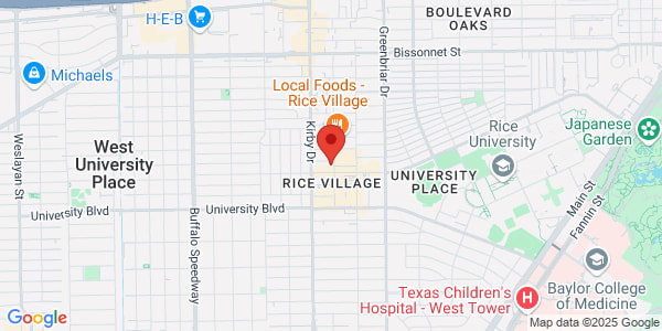 Map of 2500 Rice Blvd Houston, TX 77005