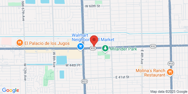 Map of 285 W 49th St Hialeah, FL 33012