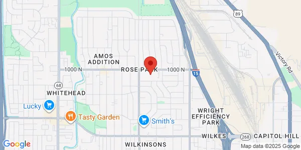 Map of 1105 West 1000 North Salt Lake City, UT 84116