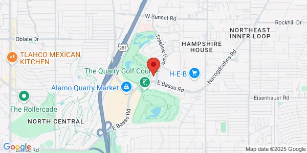 Map of 555 E Basse Ste 111 San Antonio, TX 78209