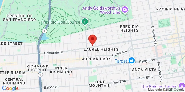 Map of 3838 California St Ste 616 San Francisco, CA 94118