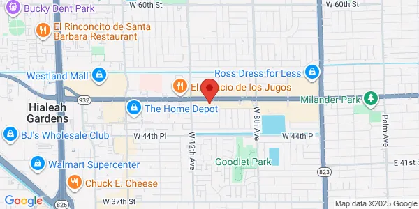 Map of 1060 W 49th St Hialeah, FL 33012