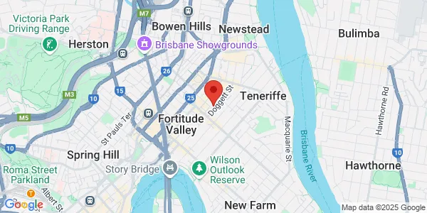 Map of 16 Doggett St Fortitude Valley Queensland 4006 Australia