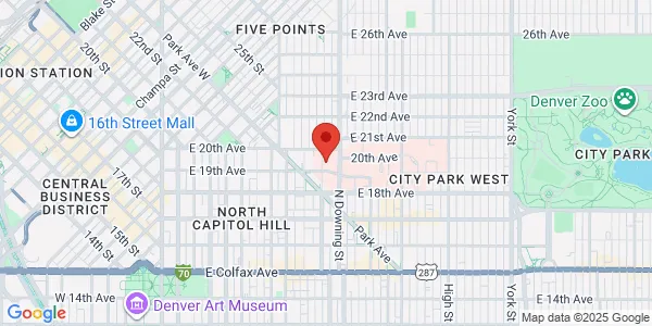Map of 1960 Ogden St Ste 120 Denver, CO 80218