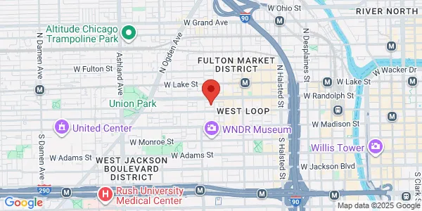 Map of 112 North May St Chicago, IL 60607