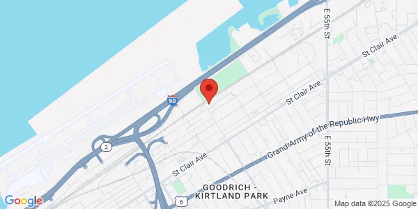 Map of 1163 E 40th St Ste 103 Cleveland, OH 44114