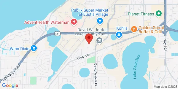Map of 1751 Davie Walker Dr Deer Island, FL 32778