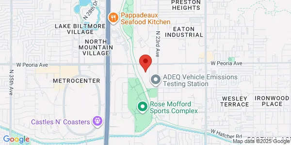 Map of 2421 W Peoria Ave Ste 110 Phoenix, AZ 85029