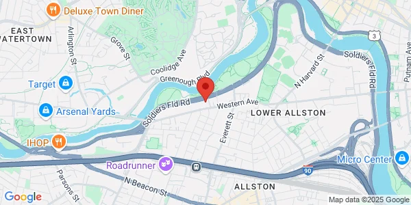 Map of 385 Western Ave Boston, MA 02135