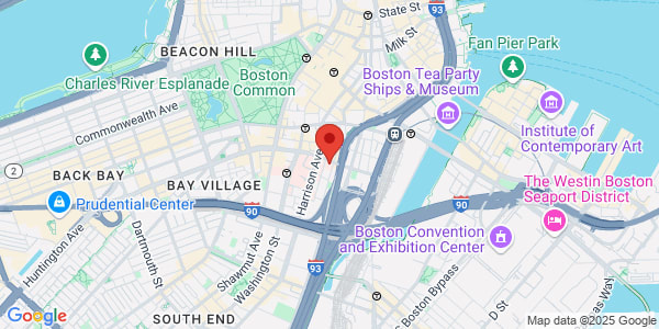 Map of 75 Kneeland St Fl 2 Boston, MA 02205