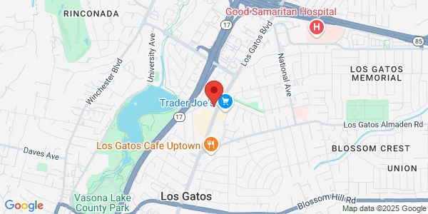 Map of 15405 Los Gatos Blvd Ste 104 Los Gatos, CA 95032