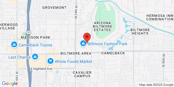 Map of 2502 E Camelback Rd Ste 160 & 167 Phoenix, AZ 85016