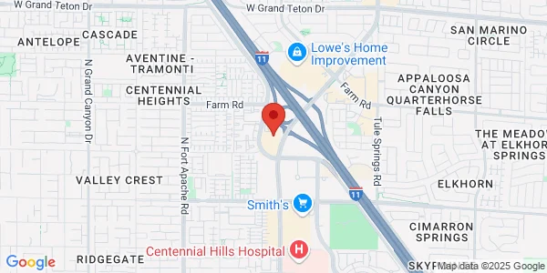 Map of 7540 Oso Blanca Rd Ste 140 Las Vegas, NV 89149