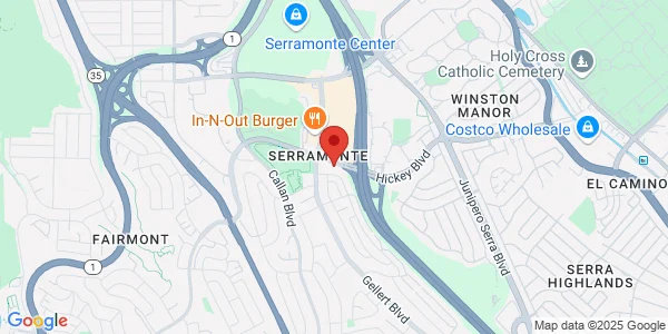 Map of 455 Hickey Blvd Ste 200 Daly City, CA 94015