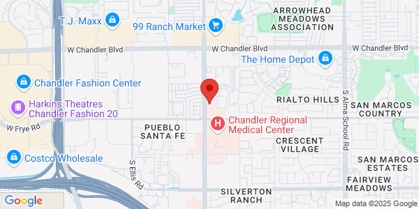 Map of 235 S Dobson Rd Ste 1 Chandler, AZ 85224