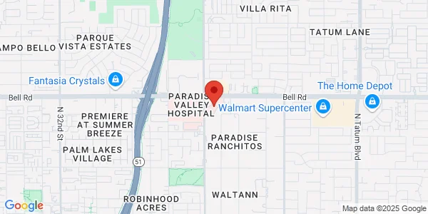Map of 4045 E Bell Rd Ste 143 Phoenix, AZ 85032