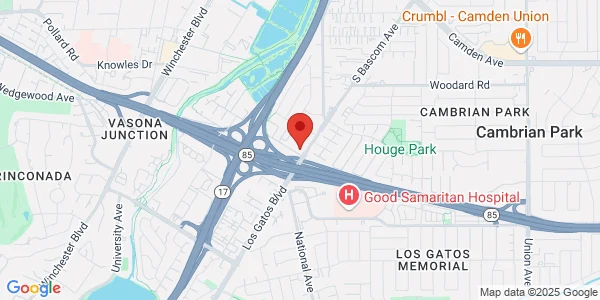 Map of 14651 S Bascom Ave Ste 120 Los Gatos, CA 95032