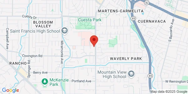 Map of 105 South Dr Ste 110 Mountain View, CA 94040