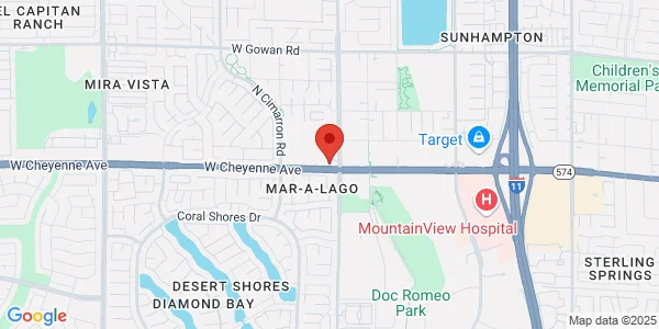 Map of 7610 W Cheyenne Ave Ste 100 Las Vegas, NV 89129