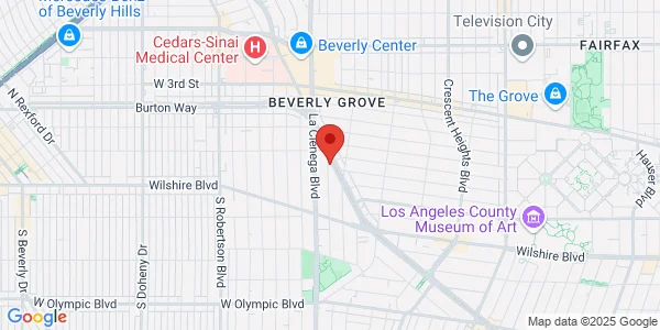 Map of 155 N San Vicente Blvd Beverly Hills, CA 90211