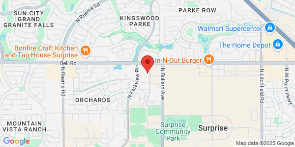 Map of 14823 W Bell Rd Ste 110 Surprise, AZ 85374