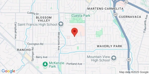 Map of 305 South Dr Ste 7 Mountain View, CA 94040