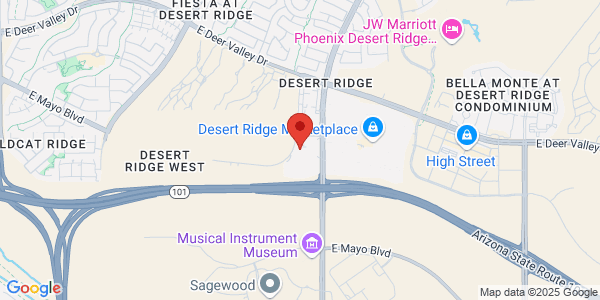 Map of 20940 N Tatum Blvd Ste 390 Desert Ridge Medical Campus Phoenix, AZ 85050