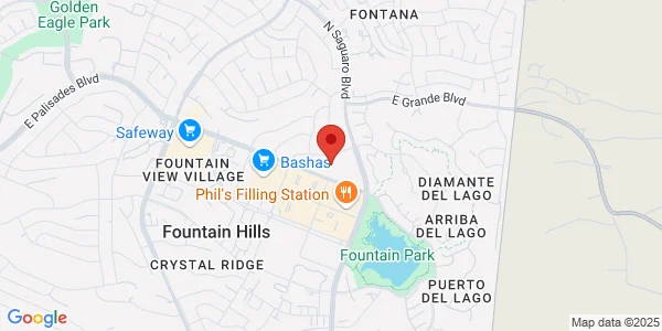Map of 16838 E Palisades Blvd Bldg C, Ste 151 Fountain Hills, AZ 85268