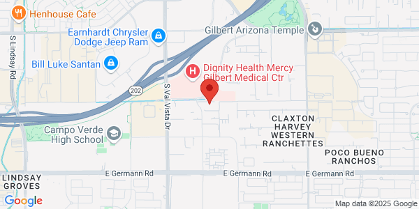 Map of 3645 S Rome St Ste 101 Gilbert, AZ 85297
