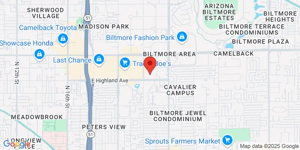 Map of 2222 E Highland Ave Ste 120 Phoenix, AZ 85016