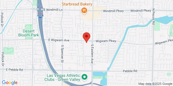 Map of 8545 S Eastern Ave Ste 106 Las Vegas, NV 89123