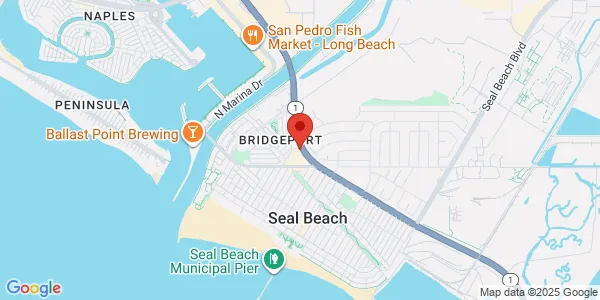 Map of 610 Pacific Coast Hwy Ste 205 Seal Beach, CA 90740