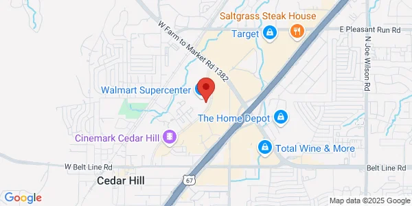 Map of 617 Uptown Blvd Ste 103 Cedar Hill, TX 75104