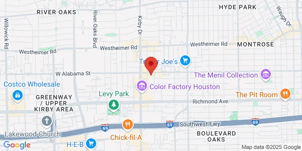 Map of 2415 West Alabama St Ste 214 Houston, TX 77098