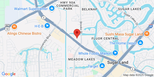 Map of 1111 Highway 6 S Ste 260 Sugar Land, TX 77478