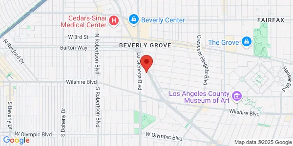 Map of 155 N San Vicente Blvd Beverly Hills, CA 90211