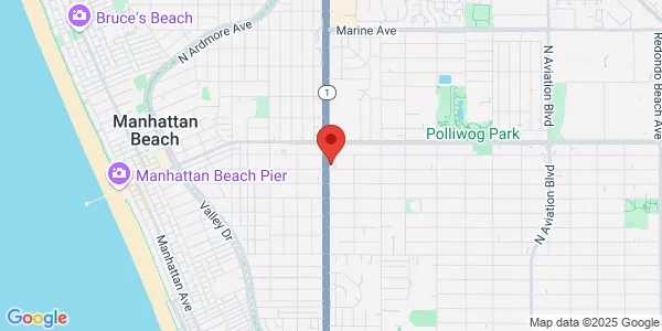 Map of 1000 N Sepulveda Blvd Manhattan Beach, CA 90266