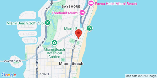 Map of 2201 Collins Ave Miami Beach, FL 33139