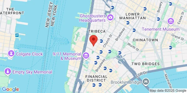 Map of 255 Greenwich St Fl 5 New York, NY 10007