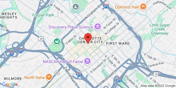Map of 139 S Tryon St Charlotte, NC 28202