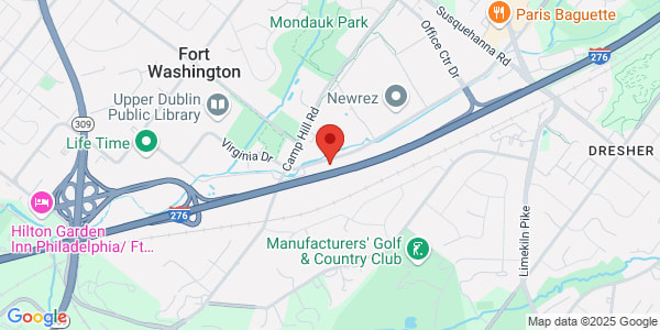 Map of 1035 Virginia Dr Ste 140 Fort Washington, PA 19034