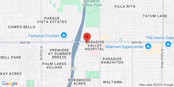 Map of 3805 E Bell Rd Ste 1500 Phoenix, AZ 85032