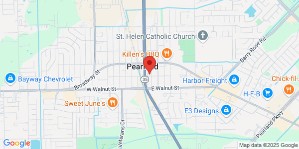 Map of 3901 E Pear St Pearland, TX 77581