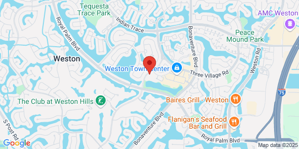 Map of 1600 Town Center Cir Ste C Weston, FL 33326