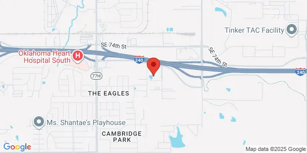 Map of 7919 Mid America Blvd Ste 250, Fl 3 Oklahoma City, OK 73135