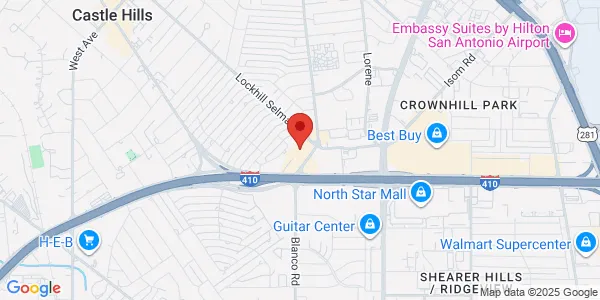 Map of 7115 Blanco Rd Ste 101 San Antonio, TX 78216