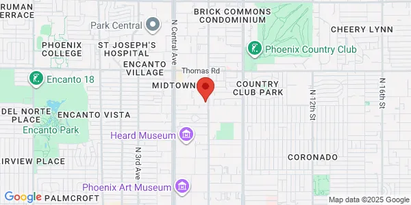 Map of 2610 N 3rd St Phoenix, AZ 85004