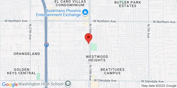 Map of 7540 N 19th Ave Ste 101 Phoenix, AZ 85021